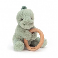 Jellycat 恐龙木环玩具（14厘米）